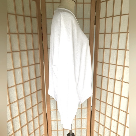 Shirin Guild White Cotton Boxy Loose Fit Scotland Sweater - Picture 7 of 15